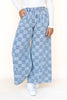 City Wave Checkered Jeans