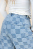 City Wave Checkered Jeans