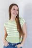 Bright Stripe Baby Cap Sleeve Top