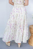 Petal Perfect Floral Strapless Maxi Dress
