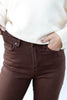 Mocha Moves Brown Slim Wide Jeans