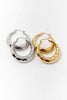 Twinkling Texture Hoop Earrings