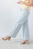 Barely Blue Bleach Wash Wide Leg Crop Jeans
