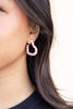 Sweetheart Swirls Heart Hoop Earrings