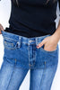 Prime Time Front Seam Straight Leg Jeans