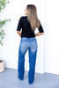 Prime Time Front Seam Straight Leg Jeans