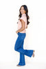 Dream Catcher Mid Rise Trouser Hem Flare Jeans