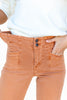 Bonfire Babe Rust Colored Cropped Jeans