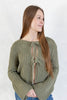 Honey Hugs Front Tie Cardigan Sweater