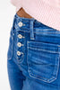 Dream Catcher Mid Rise Trouser Hem Flare Jeans