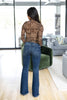 Call The Shots Mid Rise Flare Jeans