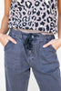 Moonlight Mist Dark Gray Jogger Jeans