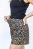 Pretty Wild Leopard Print Denim Shorts
