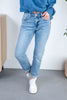 Hot Damn Bleach Wash Boyfriend Jeans