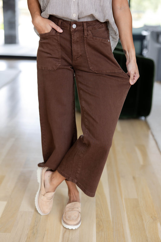 Bold Roast Babe Brown Crop Jeans