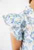 Ruffle My Petals Floral Short Sleeve Top