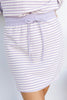 Line & Shine Collared Top And Skirt Set