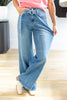 Main Character Belted Wide Leg Jeans