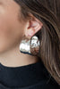Polished Curve Chunky Hoop Earrings