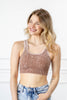 Energy Burst Washed Square Neck Bralette