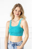 Energy Burst Washed Square Neck Bralette