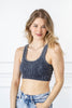 Energy Burst Washed Square Neck Bralette