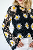 Oopsie Daisy Crochet Sweater Top