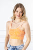 Energy Burst Washed Square Neck Bralette