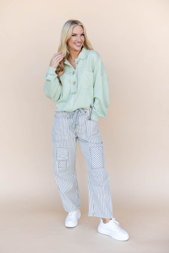 Rope Me In Relaxed Fit Stripe Pants