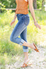 Made You Look Cuffed Capri Jeans