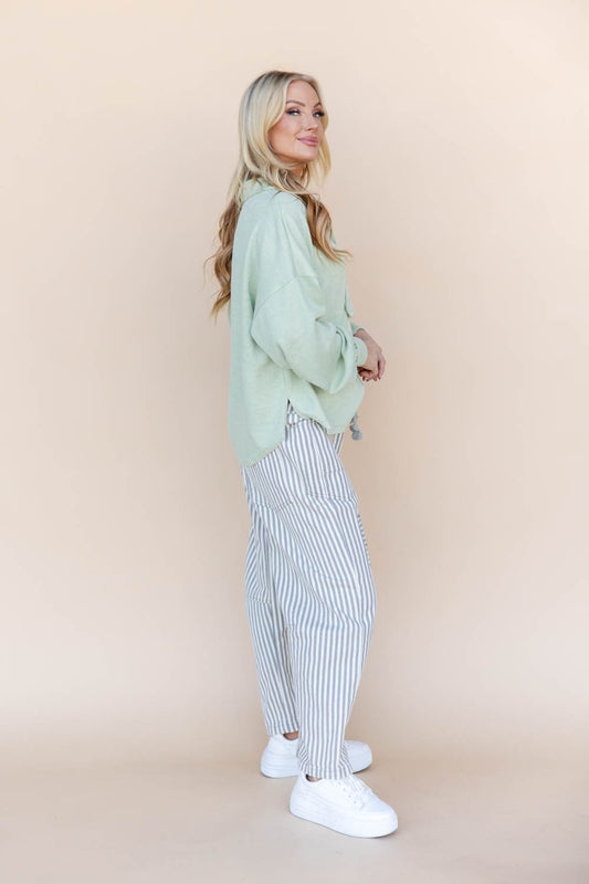Rope Me In Relaxed Fit Stripe Pants