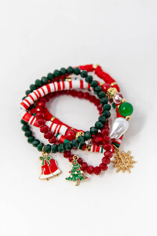 Charmed by Cheer Multi Layer Stretch Bracelet