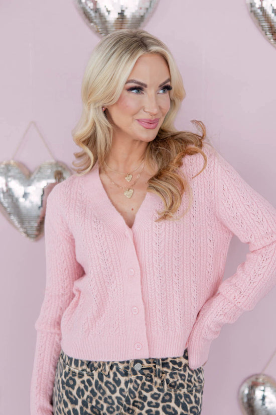 Love Struck Cable Knit Cardigan
