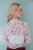 Spring Fling Floral Long Sleeve Sheer Top