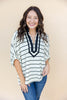 Out Of Line Striped Dolman Top