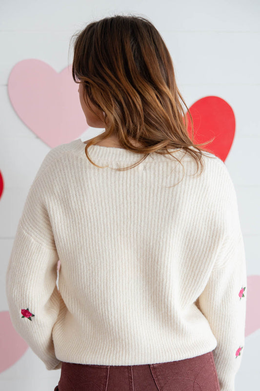 Bed of Roses Button Down Cardigan
