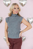 Sweetheart Touch Sleeveless Knit Sweater