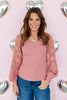 Vintage Romance Puff Long Sleeve Top