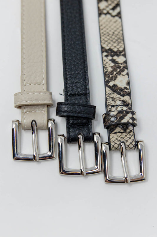 Classic Contour Rectangle Buckle Belt