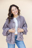 Faded Romance Knit Button Down Jacket