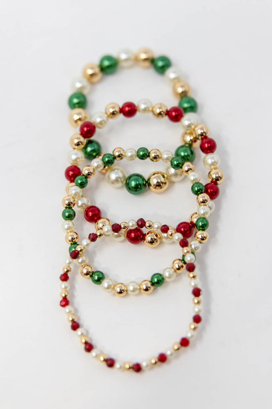 Sleigh Belle Multi Layer Stretch Bracelet