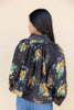 Sheerly Lovely Floral Print Puff Sleeve Blouse