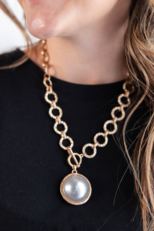 Polished Pearl Necklace