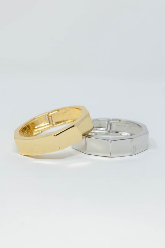 Geometric Edge Bangle Bracelet