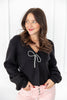 Bow Behavior Rhinestone Sweater Cardigan