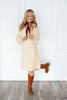 Plush Elegance Puff Sleeve Sweater Dress