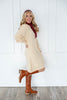 Plush Elegance Puff Sleeve Sweater Dress