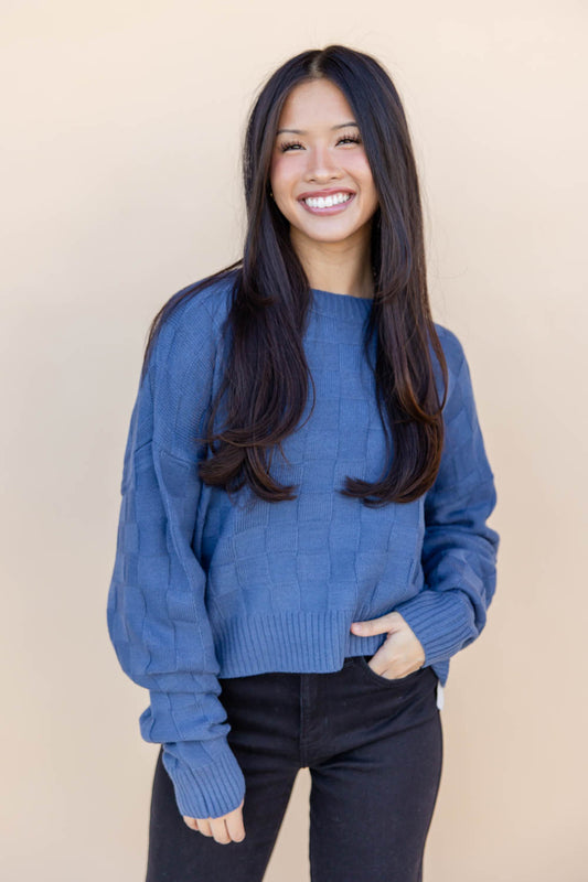 Morning Chill Checkered Sweater
