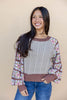Patchwork Princess Cable Knit Sweater