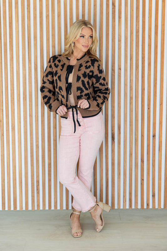 Untamed Icon Leopard Cardigan Sweater